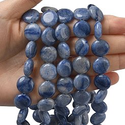 Natural Blue Aventurine Beads Strands&nbsp;G-L648-B24-15mm-02