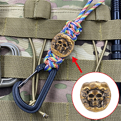 2Pcs 2 Colors Brass EDC European Beads&nbsp;FIND-NB0004-99