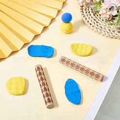 2Pcs 2 Styles Beech Wood Printing Sticks&nbsp;TOOL-CN0001-05