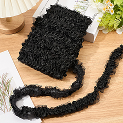 Polyester Pleated Lace Ribbon&nbsp;OCOR-WH20001-21A