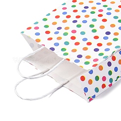 Polka Dot Print Paper Packing Tote Bags&nbsp;LS-CARB-R001-01A