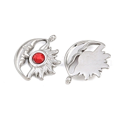 304 Stainless Steel Rhinestone Pendants&nbsp;STAS-Z166-24P