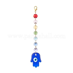 Handmade Evil Eye Lampwork Pendants Decorations&nbsp;HJEW-JM00871