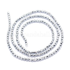 Electroplate Non-magnetic Synthetic Hematite Beads Strands&nbsp;G-L487-C-10