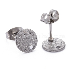 Non-Tarnish 304 Stainless Steel Stud Earring Findings&nbsp;STAS-Z021-A-01P