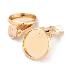 304 Stainless Steel Clip-on Earring Setting&nbsp;STAS-L244-50B-G