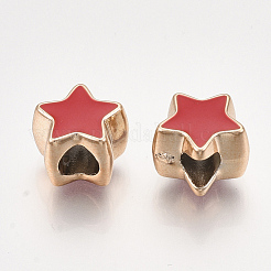 UV Plating Acrylic European Beads&nbsp;OACR-T005-91KC-07