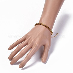 Non-magnetic Synthetic Hematite Braided Beads Bracelets&nbsp;BJEW-JB04312