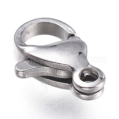 Tarnish Resistant 316 Surgical Stainless Steel Lobster Claw Clasps&nbsp;X-STAS-M281-01P-B