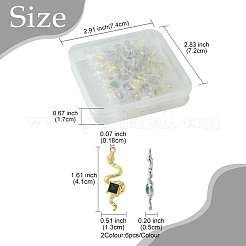 12Pcs 2 Colors Rack Plating Alloy Rhinestone Pendants&nbsp;FIND-FS0003-70