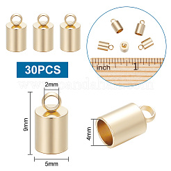 30Pcs 201 Stainless Steel Cord Ends&nbsp;STAS-UN0057-47
