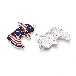 Independence Day Alloy Enamel Pendants&nbsp;ENAM-T022-45P