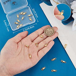 20Pcs Brass Lobster Claw Clasps&nbsp;KK-BBC0015-01B-G