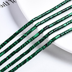 Synthetic Malachite Beads Strands&nbsp;X-G-S366-075