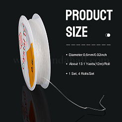 4 Rolls Round Crystal Elastic Stretch Thread&nbsp;EW-TA0001-09B
