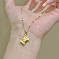 Alloy Enamel Cat Paw Print Candy Pendant Necklaces for Women&nbsp;WG8C641-01