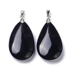 Natural Obsidian Pendants&nbsp;G-D084-01P-B05