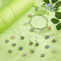 70Pcs 7 Styles Glass Pendants&nbsp;PALLOY-FH00204