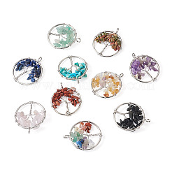 10Pcs 10 Styles Natural & Synthetic Gemstone Pendants&nbsp;G-YS0001-23