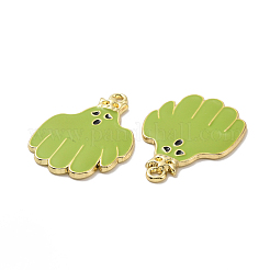 Halloween Theme Rack Plating Alloy Enamel Pendants&nbsp;PALLOY-O109-54LG