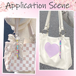 DIY Letter Heart Keychain Kits&nbsp;DIY-BM0001-55