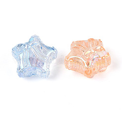 UV Plating Transparent Acrylic Beads&nbsp;OACR-N150-22-01