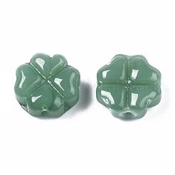 Spray Painted Glass Beads&nbsp;X-GLAA-N035-019-A01