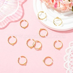 SHEGRACE Adjustable Brass Ring Components&nbsp;XGR0088G-132G