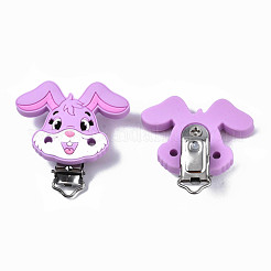 Food Grade Eco-Friendly Silicone Baby Pacifier Holder Clips&nbsp;SIL-N002-13D