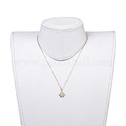 Brass Micro Pave Cubic Zirconia Pendant Necklace&nbsp;NJEW-JN02671-01