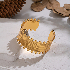 Fashion 304 Stainless Steel Open Cuff Bangles&nbsp;OU3634