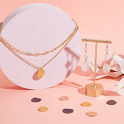30Pcs 5 Colors Brass Pendants&nbsp;KK-PH0009-57