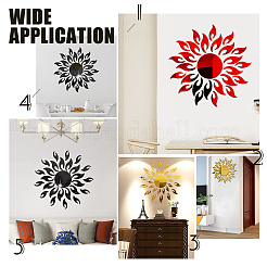 Sunflower Acrylic Mirrors Wall Stickers&nbsp;DIY-CN0001-18E