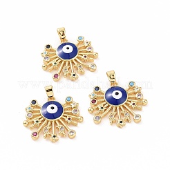 Brass Micro Pave Cubic Zirconia Pendants&nbsp;KK-A181-VA279-2