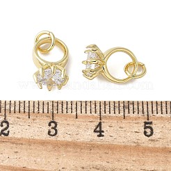 Brass Micro Pave Cubic Zirconia Charms&nbsp;KK-C089-02G