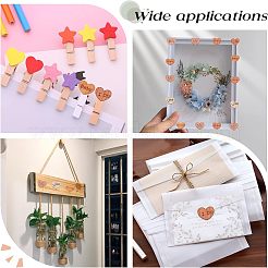 4 Styles Heart with Love & Word Wood Cabochons&nbsp;WOOD-FH0001-90