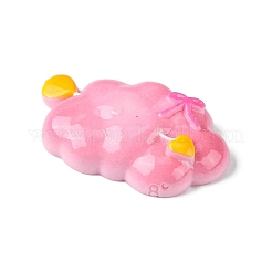 Pink Theme Opaque Resin Decoden Cabochons&nbsp;RESI-C045-06B