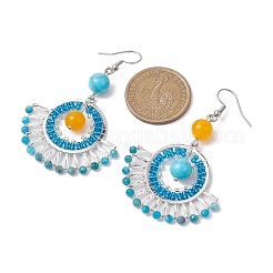 Natural Malaysia Jade & Apatite&nbsp;EJEW-MZ00240