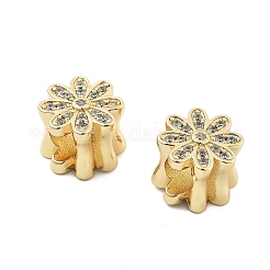 Daisy Flower European Beads&nbsp;KK-Q006-41G-01
