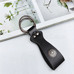 2Pcs Flat Round PU Leather Medieval Belt Pendant&nbsp;AJEW-CL0002-87B