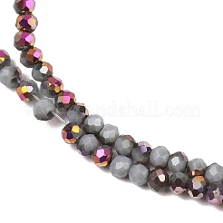 Electroplate Glass Beads Stradns&nbsp;EGLA-H114-02A-03