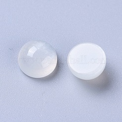Natural White Moonstone Cabochons&nbsp;G-L541-01C-8mm