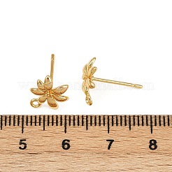 Brass Stud Earrings Findings&nbsp;KK-B137-13G