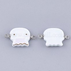 Handmade Porcelain Links connectors&nbsp;PORC-T002-02