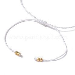 Natural Round Moonstone Beads Braided Bead Bracelets for Women&nbsp;BJEW-JB11655-02