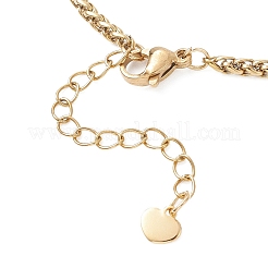 304 Stainless Steel Wheat Chains Bracelets for Women&nbsp;BJEW-JB12915-01