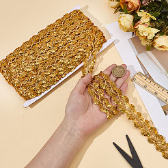 Metallic Braided Lace Trim&nbsp;OCOR-WH0101-162B
