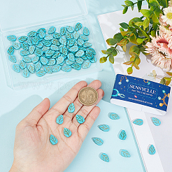 5 Strands Autumn Theme Synthetic Turquoise Beads Strands&nbsp;TURQ-SC0001-23