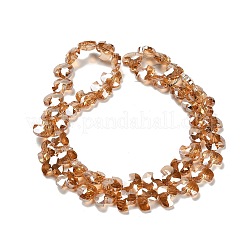 Electroplate Glass Beads Strands&nbsp;EGLA-P066-03A-PL01