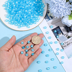 1000Pcs Transparent Acrylic Beads&nbsp;TACR-ME0001-08B